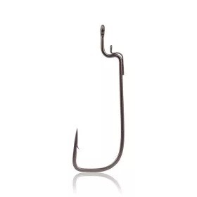   Mustad Alpha-Grip Tak Offset Titanx 3/1 Füles, Szakállas Offset Horog 4db