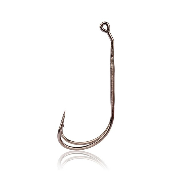 Mustad Frog Double Hook 2X Strong 3.5G Black Nickel 4/1 Kettes Horog 2db