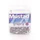 Mustad O'Shaughnessy Stainless Steel 2/0 Füles, Szakállas Horog 25db