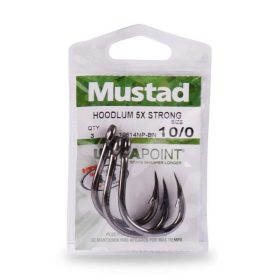   Mustad Live Bait 5 Ex Strong 6/0 Füles, Szakállas Horog 5db