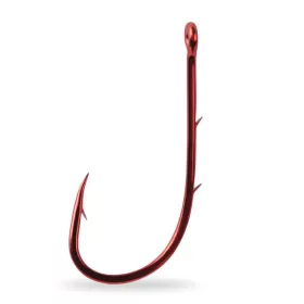   Mustad Red Baitholder Hook 3/0 7db Füles, Szakállas Süllőző Horog