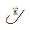 Mustad Red Baitholder 6 Füles, Szakállas Horog 14db