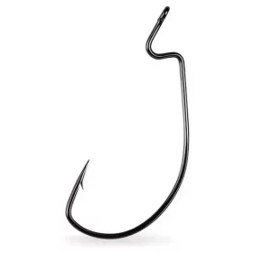   Mustad Light Wire Soft Plastic Hook 2/0 Füles, Szakállas Offset Horog 7db