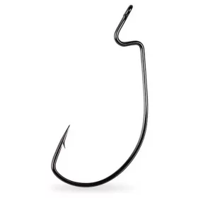   Mustad Light Wire Soft Plastic Hook 4/0 Füles, Szakállas Offset Horog 5db