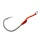 Mustad Hoodlum Speed Single 10/0 Lapkás Szakállas Horog Assist Szerelékkel 2db
