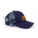 Mustad Grey Trucker Cap Woven Patch Baseball Sapka
