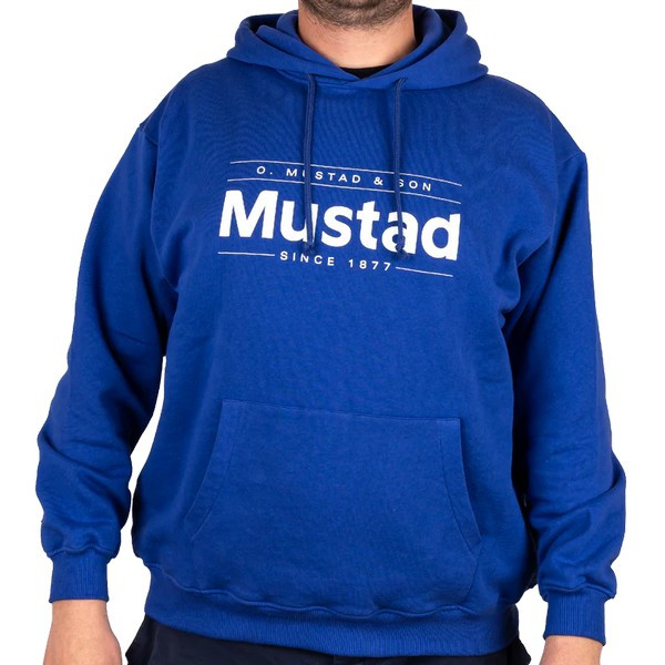 Mustad Kék Brand Cotton Hoodie M Pulóver