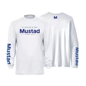  Mustad Világosszürke Brand Longsleeve UV L Hosszú Ujjú Póló