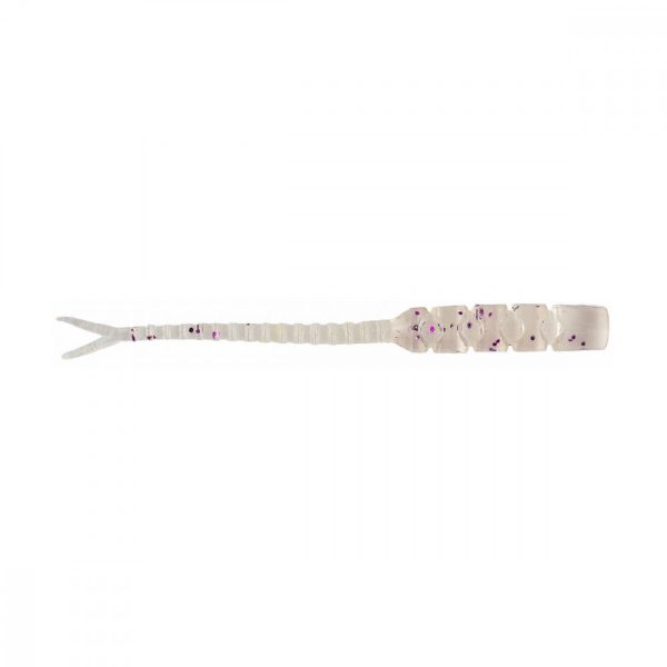 Mustad Aji Hellgramite 2'' Clear Purple Glitter Plasztik Csali 12db