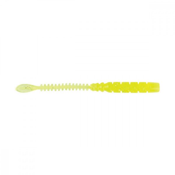 Mustad Aji Beaver Tail 2.5'' Clear Chartreuse Plasztik Csali 12db