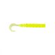 Mustad Aji Curly Tail 2.5'' Clear Chartreuse Plasztik Csali 12db