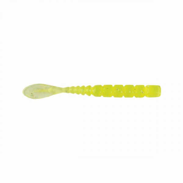 Mustad Aji Fish Tail 2'' Clear Chartreuse Plasztik Csali 12db