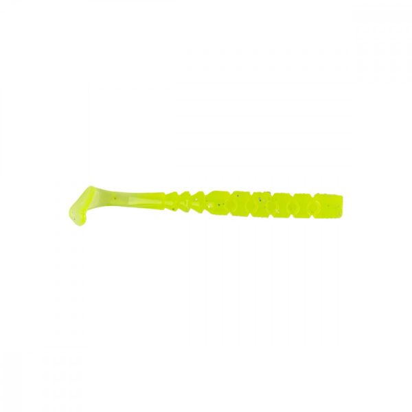 Mustad Aji Paddle Tail 2'' Clear Chartreuse Plasztik Csali 12db