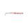 Mustad Aji Paddle Tail 2'' Uv Clear Red Glitter Plasztik Csali 12db