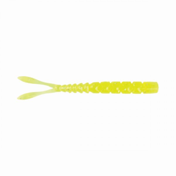 Mustad Aji Split Tail 2'' Clear Chartreuse Plasztik Csali 12db