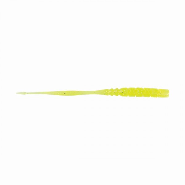 Mustad Aji Straight Tail 3'' Clear Chartreuse Plasztik Csali 12db