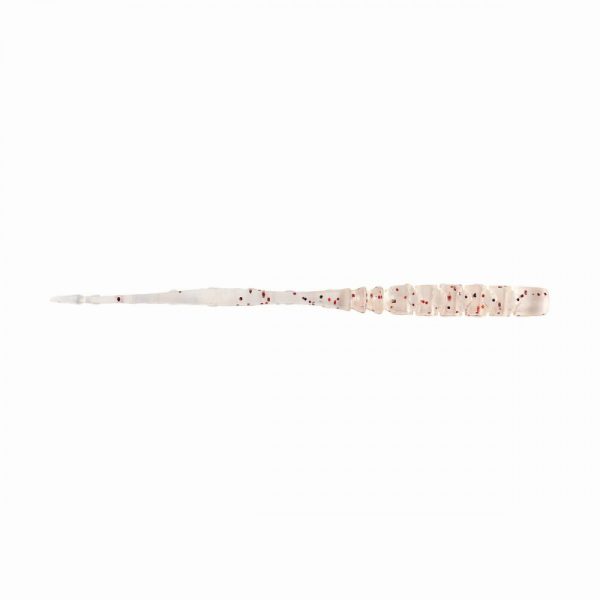 Mustad Aji Straight Tail 3'' Uv Clear Red Glitter Plasztik Csali 12db