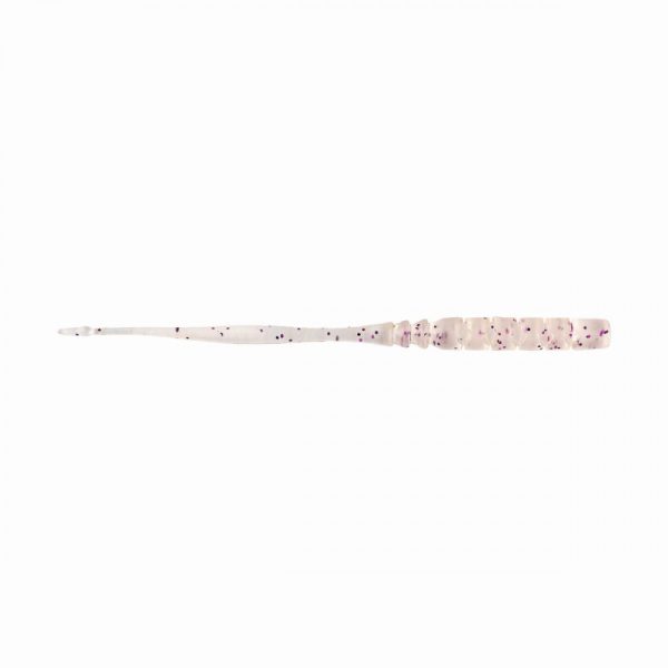 Mustad Aji Straight Tail 3'' Clear Purple Glitter Plasztik Csali 12db