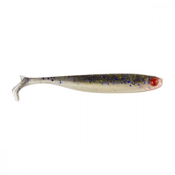 Mustad Mezashi Z-Tail Minnow 7,62cm Blue Dot Sardine Plasztik Csali 6db