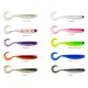 Mustad Mezashi Cross Curly Tail 3.5" Sardine Plasztik Csali 6db