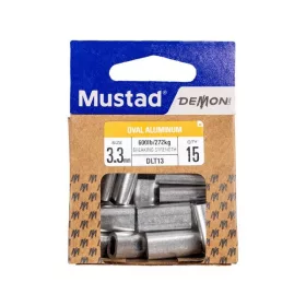 Mustad Oval Aluminium Sleeve 1,6mm Krimpelő Hüvely 40db