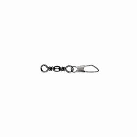   Mustad Barrel Swivel With Safety Snap 12×A1 10db Forgó Snap Kapoccsal