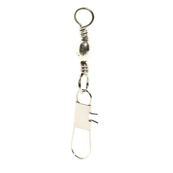 Mustad Barrel Swivel With Interlock Snap 2/0×B6 6db Forgókapocs