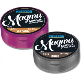   Kriston Magma Armour Coated Braid 45Lbs 15m 0.08mm Barna Fonott előkezsinór-Barna