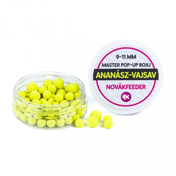 Novák Feeder 9-11mm Ananász-Vajsav Master Method Pop-Up Bojli 20gr