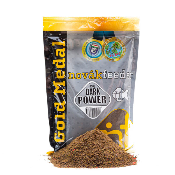 Novák Feeder Gold Medál Dark Power Etetőanyag 850gr