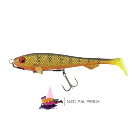   Fox Rage Super Slick Shad 18cm Loaded UV Natural Perch Gumihal