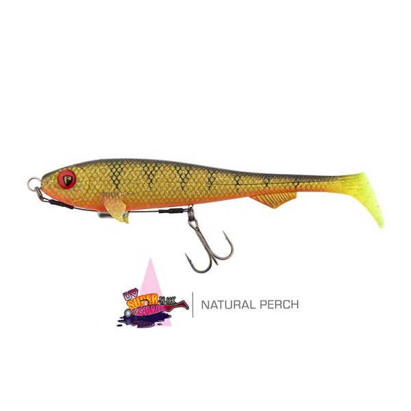 Fox Rage Super Slick Shad 18cm Loaded UV Natural Perch Gumihal