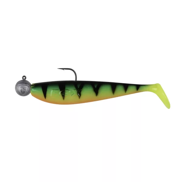 Fox Rage Bulk Loaded Zander Pro Shads UV Firetiger 10cm 4/0 10gr Plasztik Csali