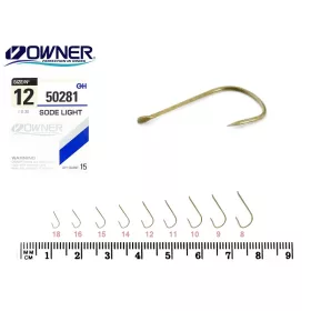   Owner Sode Light 50281 10 Lapkás, Szakállas Keszegező Horog 14db
