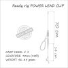 LIFE-ORANGE RIG POWER LEAD CLIP, (1 HOOK, FOR BOILIES, #4), 56G BOJLIS SZERELÉK - Szerelék