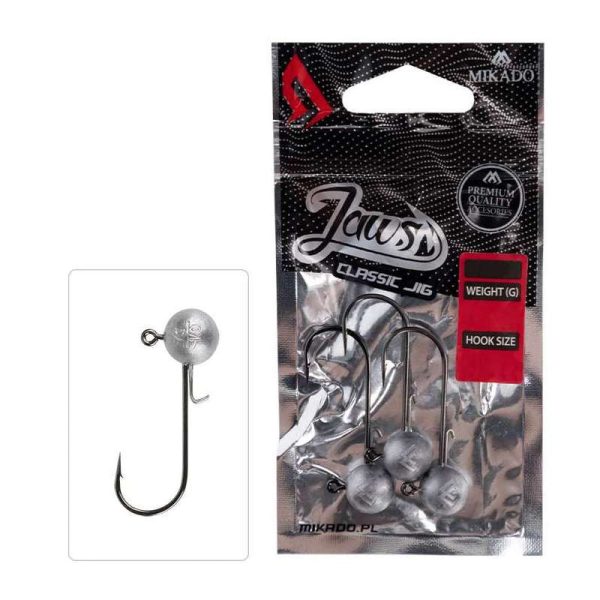 Mikado 3/0 Jaws Classic 10gr Jig Fej 3db