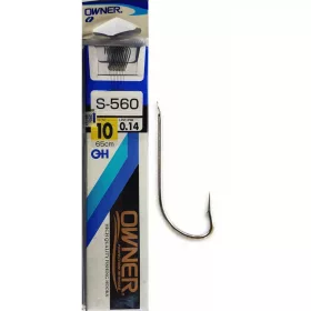   Owner 50560 Furansu 12 Lapkás, Szakállas Előkötött Pontyozó Horog 10db