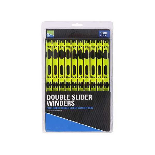 Preston Double Slider Winders   13cm In A Tray Yellow Létra