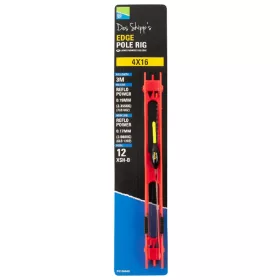 Preston 4x16 Edge Pole Rig Kész Rakós Botos Szerelék