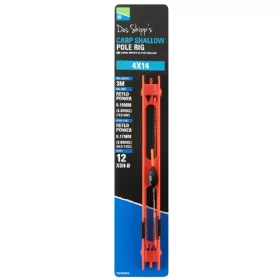  Preston 4x14 Carp Shallow Pole Rig Kész Rakós Botos Szerelék