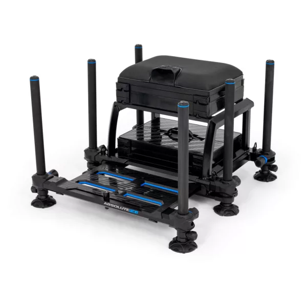 Preston Absolute 5G Station Black Edition Fekete Versenyláda 53x75x82cm