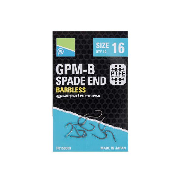 Preston GPMB Hooks  Size 12  Spade End Keszegező Horog