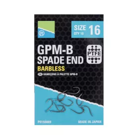 Preston GPMB Hooks  Size 20  Spade End Keszegező Horog