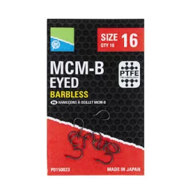 Preston McmB Hooks 14 Füles, Szakáll Nélküli Horog 10db