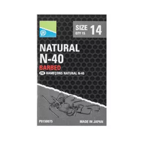 Preston Natural N40 Size 20 Keszegező Horog