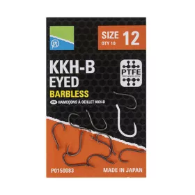 Preston KKHB 10 Füles, Szakáll Nélküli Horog 10db