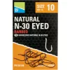 Preston Natural N-30 10 Füles, Szakállas Horog 15db