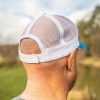 Preston White Mesh Cap Baseball Sapka