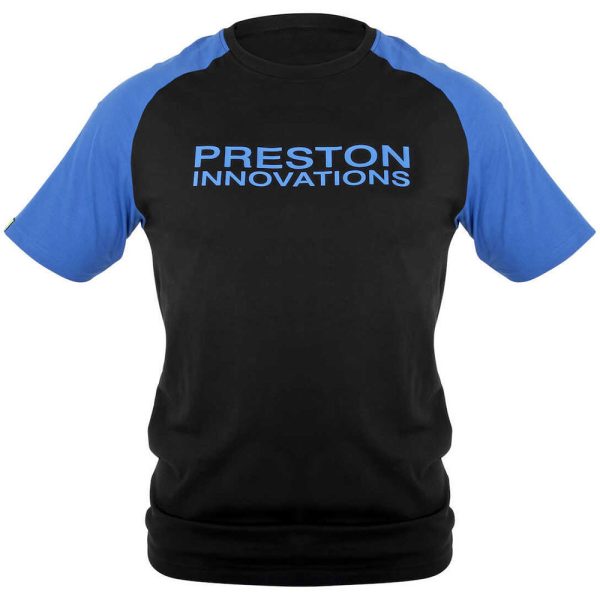 Preston Lightweight Raglan Fekete Póló  2XL