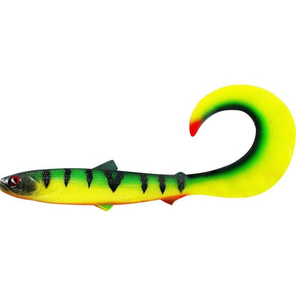 WESTIN BullTeez Curltail 21cm 49g Tiger Perch Box w. 20pcs Plasztik műcsali